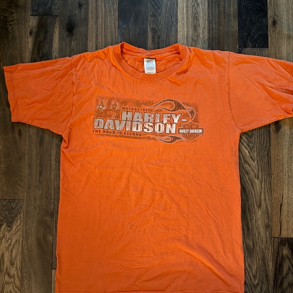 Men's Harley Davidson Motorcycles Logo T-Shirt Size Large Vintage - Picture 1 of 4